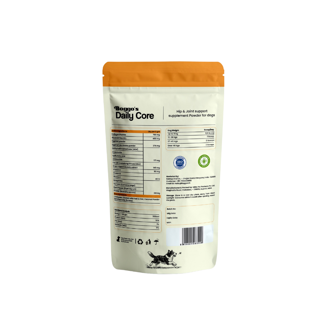 Daily Core Hip & Joint Support Powder for Dogs | 100g