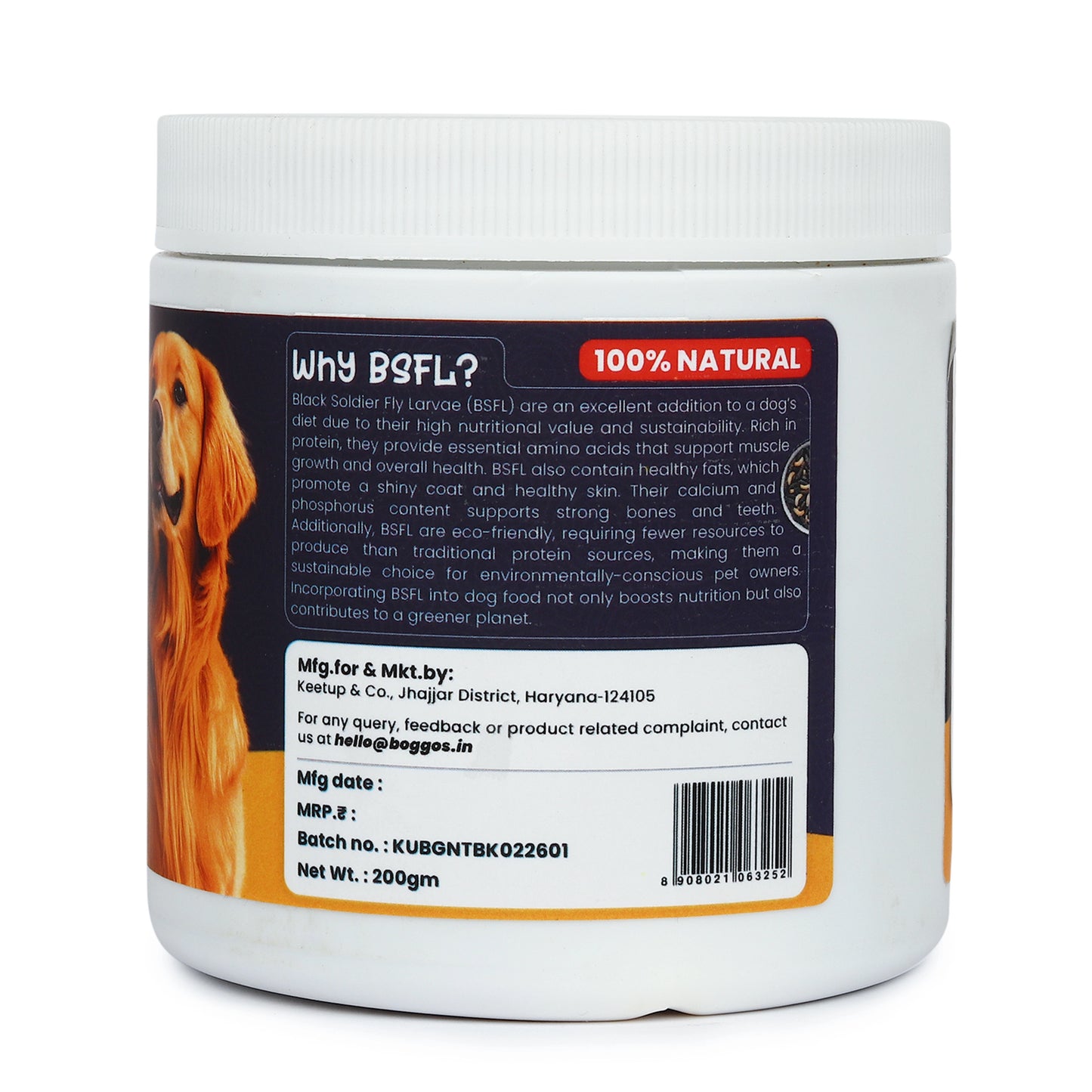 Nutri Topper Taste Plus | Dog Food Topper BSFL and Chicken Liver, 200g