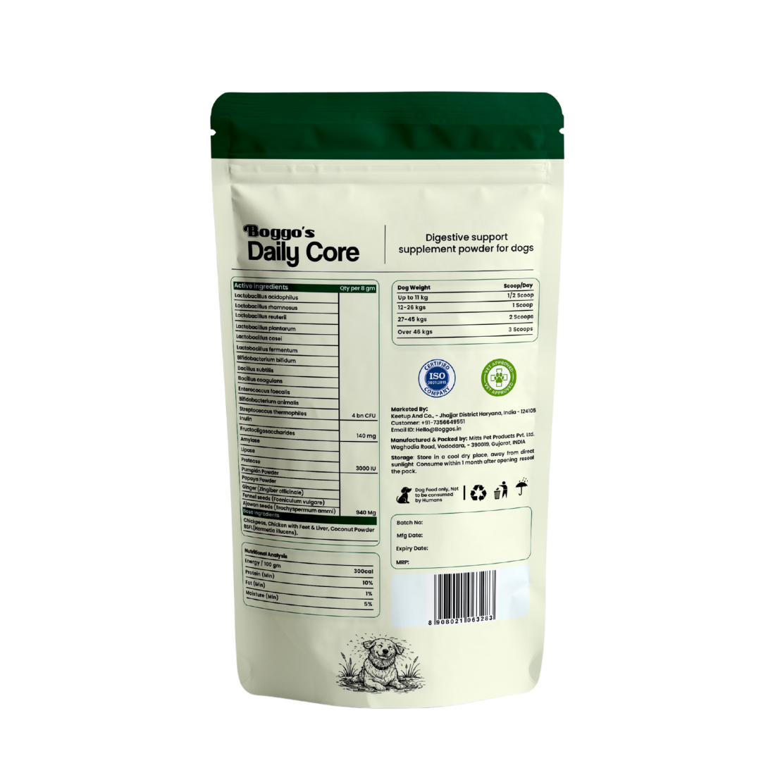 Daily Core Digestive Support Powder for Dogs | 100g