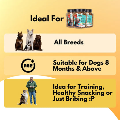 Boggo’s Barkiez Chicken & Moringa Insect Protein Dog Treats (320g)