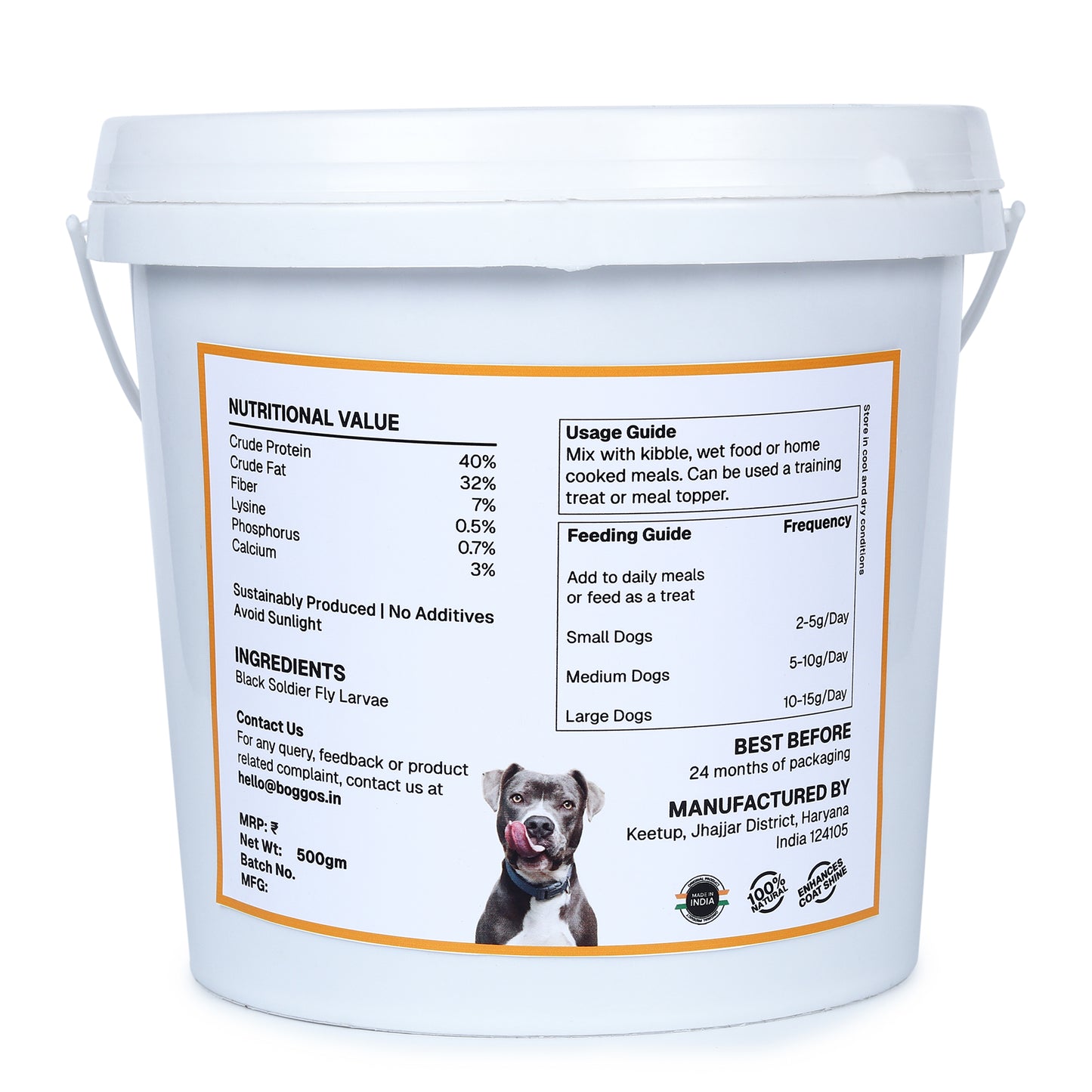 Boggos Dried BSFL Grubs