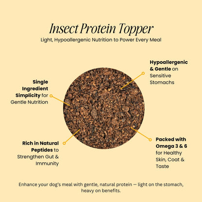Nutri Topper For Dog, Chicken Flavour | Insect Protein Supplement, 650 Grams