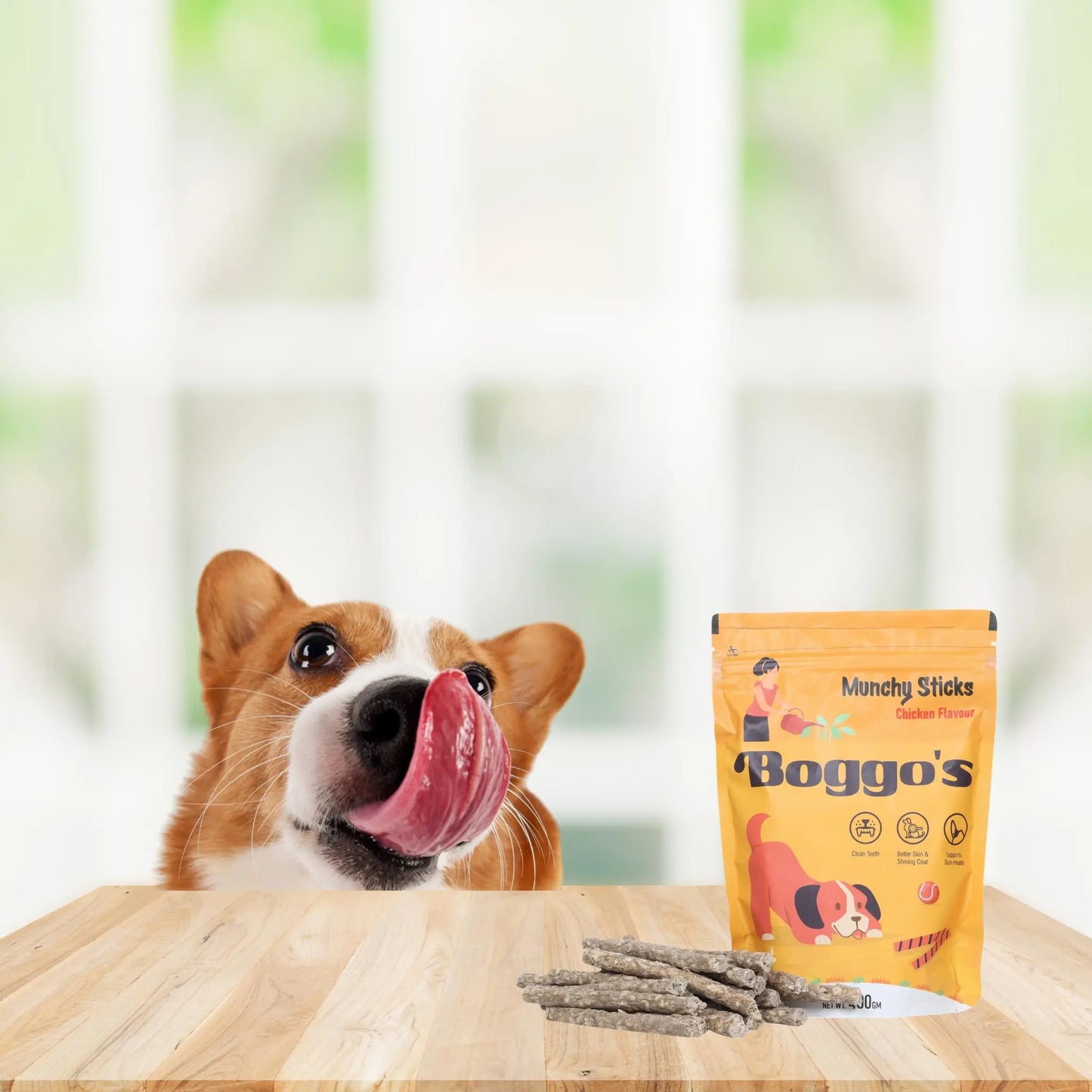 Boggo's Munchy Sticks - Dog Treats For Chewing - Pack of 400 Grams