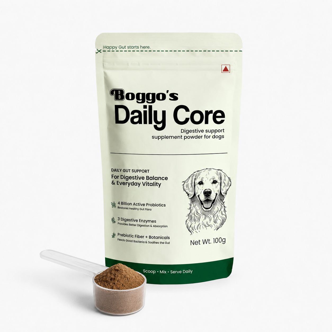 Daily Core Digestive Support Powder for Dogs | 100g
