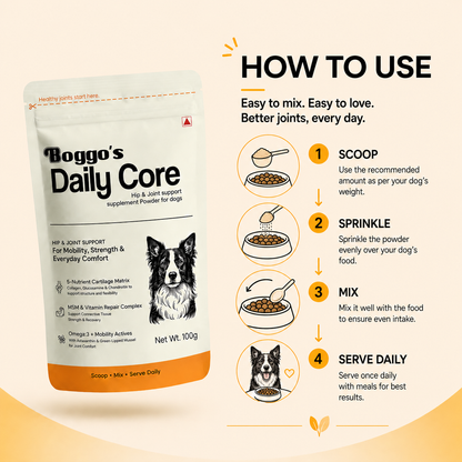 Daily Core Hip & Joint Support Powder for Dogs | 100g