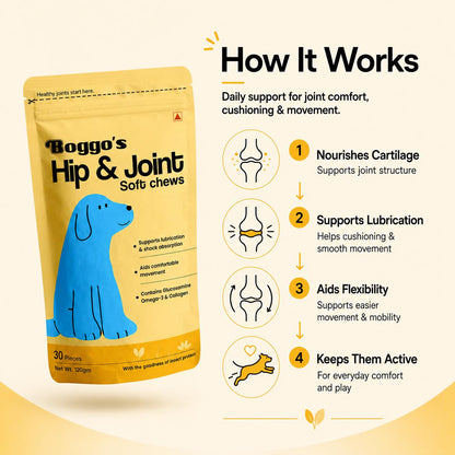 Boggo's Hip and Joint Soft Chews - 30 Pieces