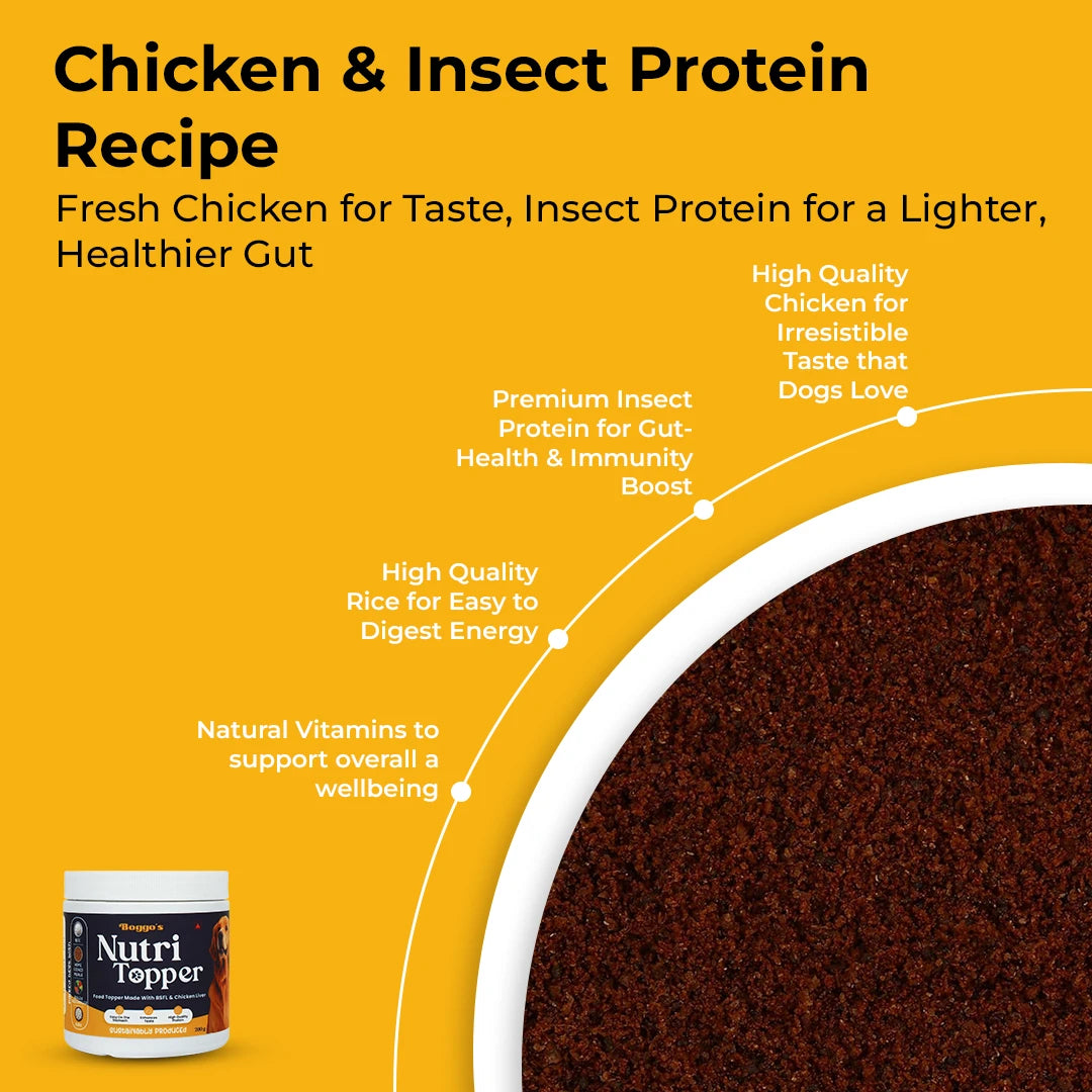 Nutri Topper Taste Plus | Dog Food Topper BSFL and Chicken Liver, 200g
